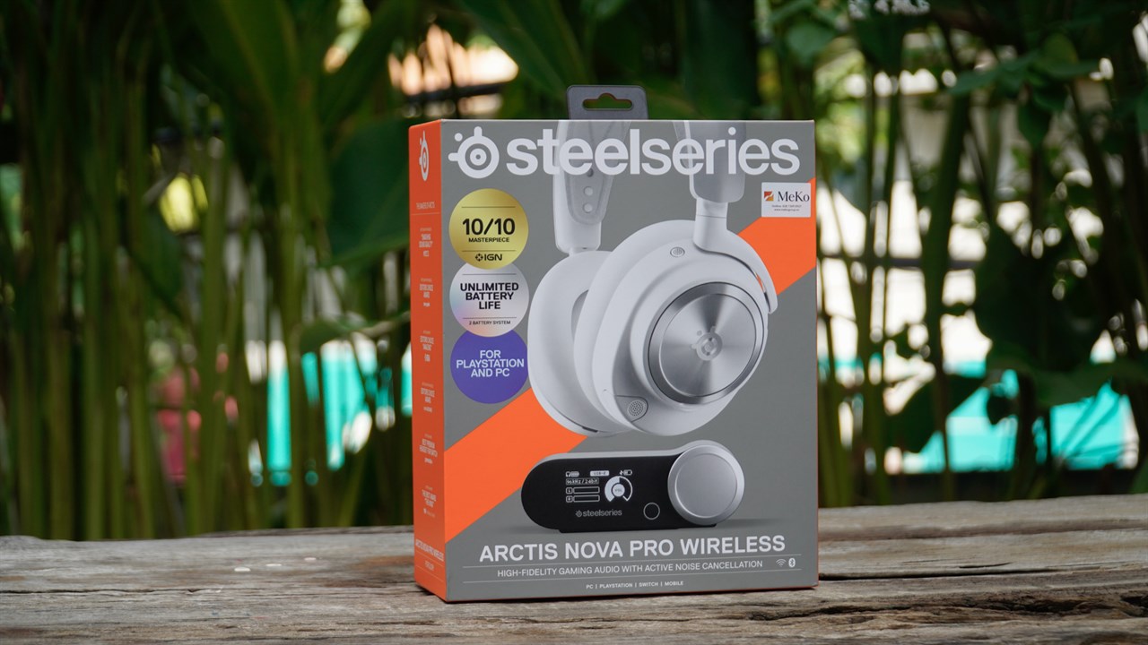 Hộp đựng SteelSeries ARCTIS NOVA Pro Wireless được thiết kế rất bắt mắt. Hộp đựng SteelSeries ARCTIS NOVA Pro Wireless được thiết kế rất bắt mắt.