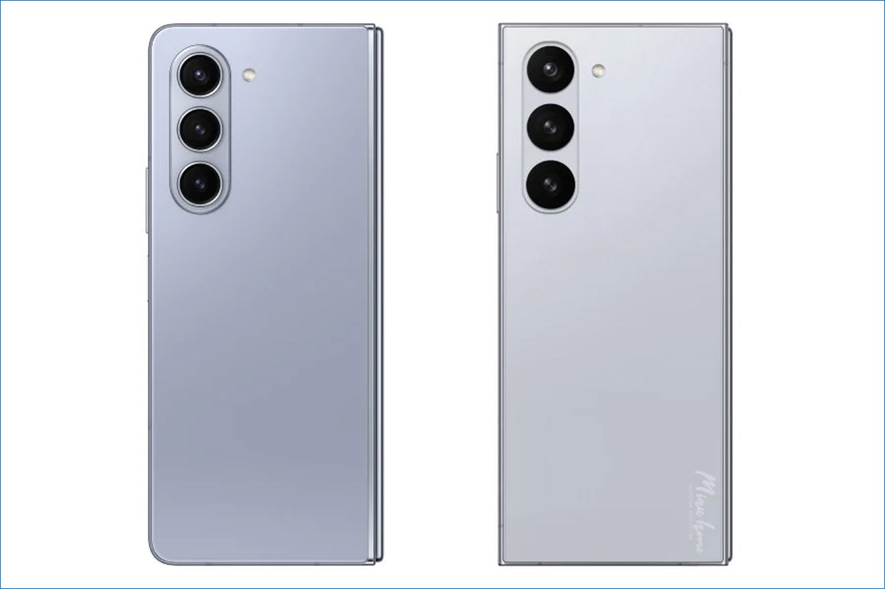 Hình ảnh render mặt lưng của Galaxy Z Fold5 (trái) và Galaxy Z Fold 6 (phải) Hình ảnh render mặt lưng của Galaxy Z Fold5 (trái) và Galaxy Z Fold 6 (phải)