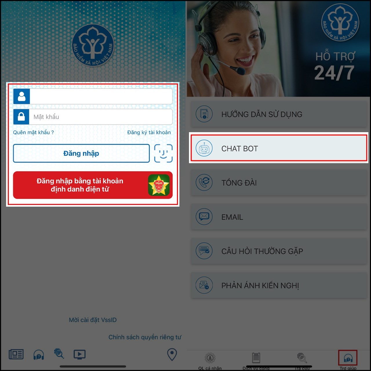 Cách dùng Chatbot trong VssID Cách dùng Chatbot trong VssID