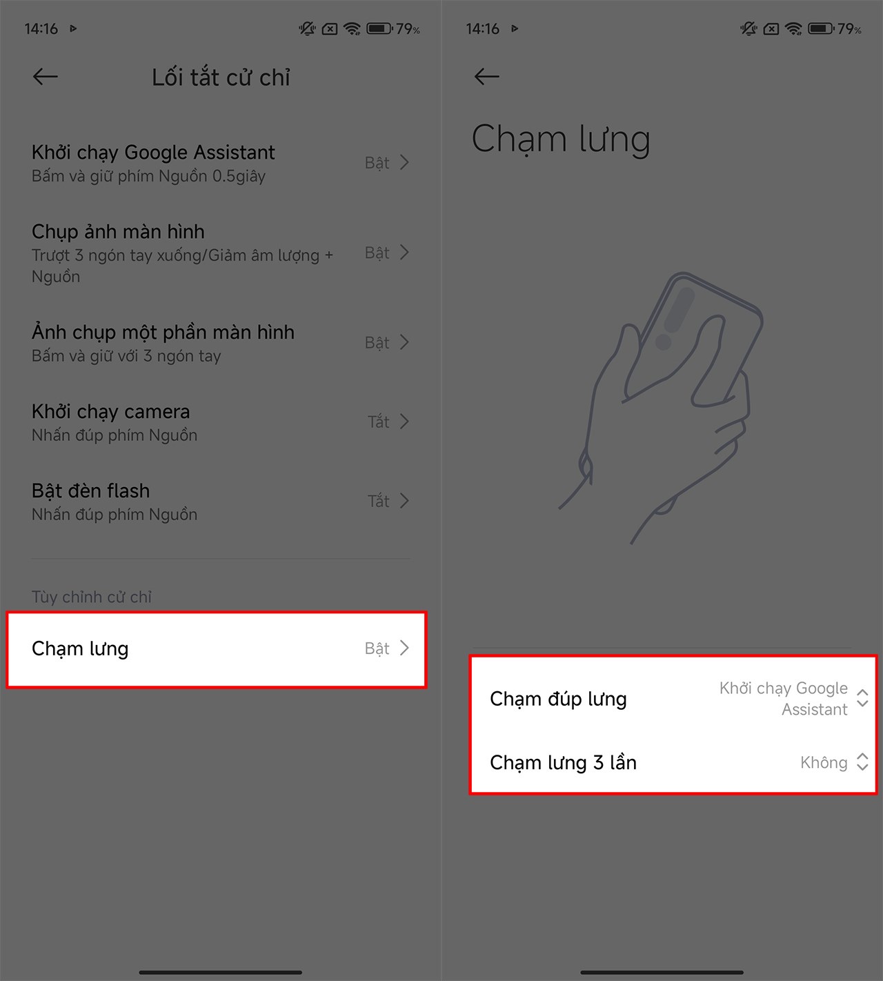 Cách tùy chỉnh gõ mặt lưng thông minh trên Xiaomi 14 Ultra