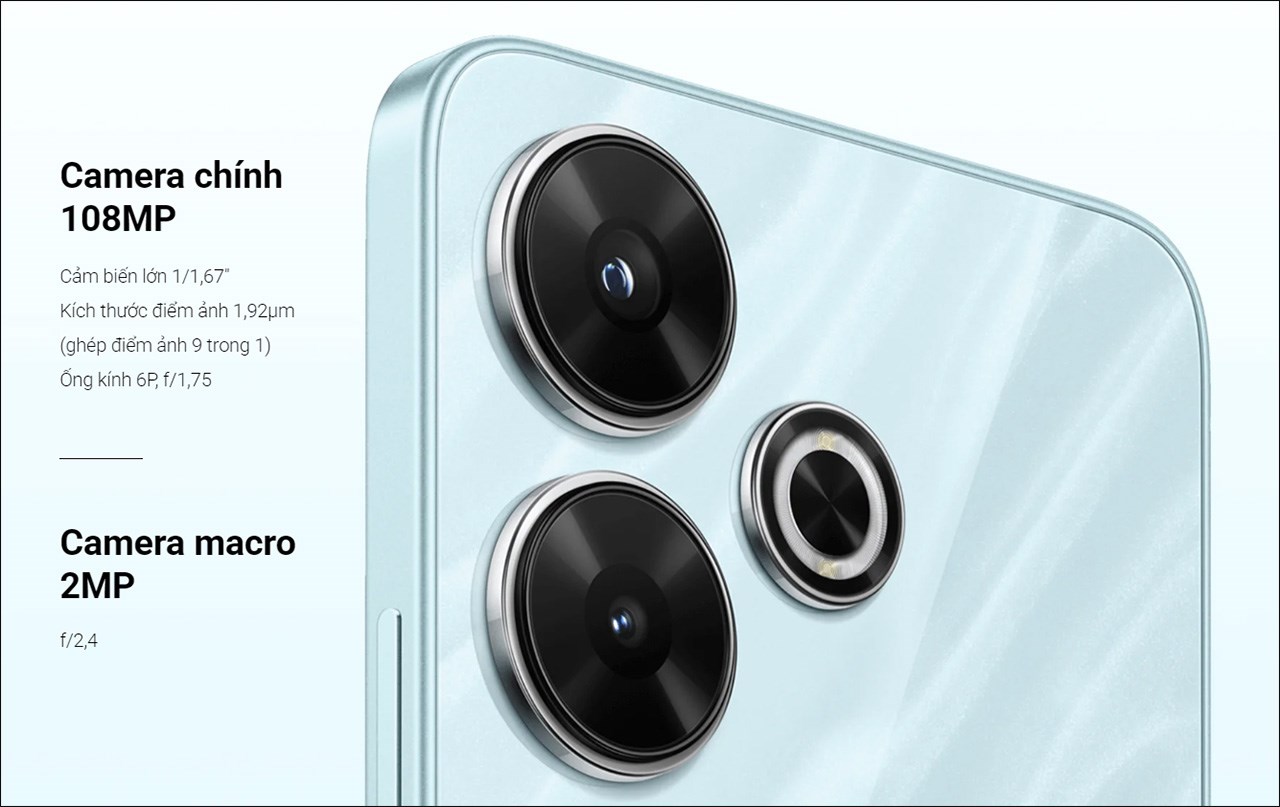 Hệ thống camera đầy ấn tượng trên Redmi 13 