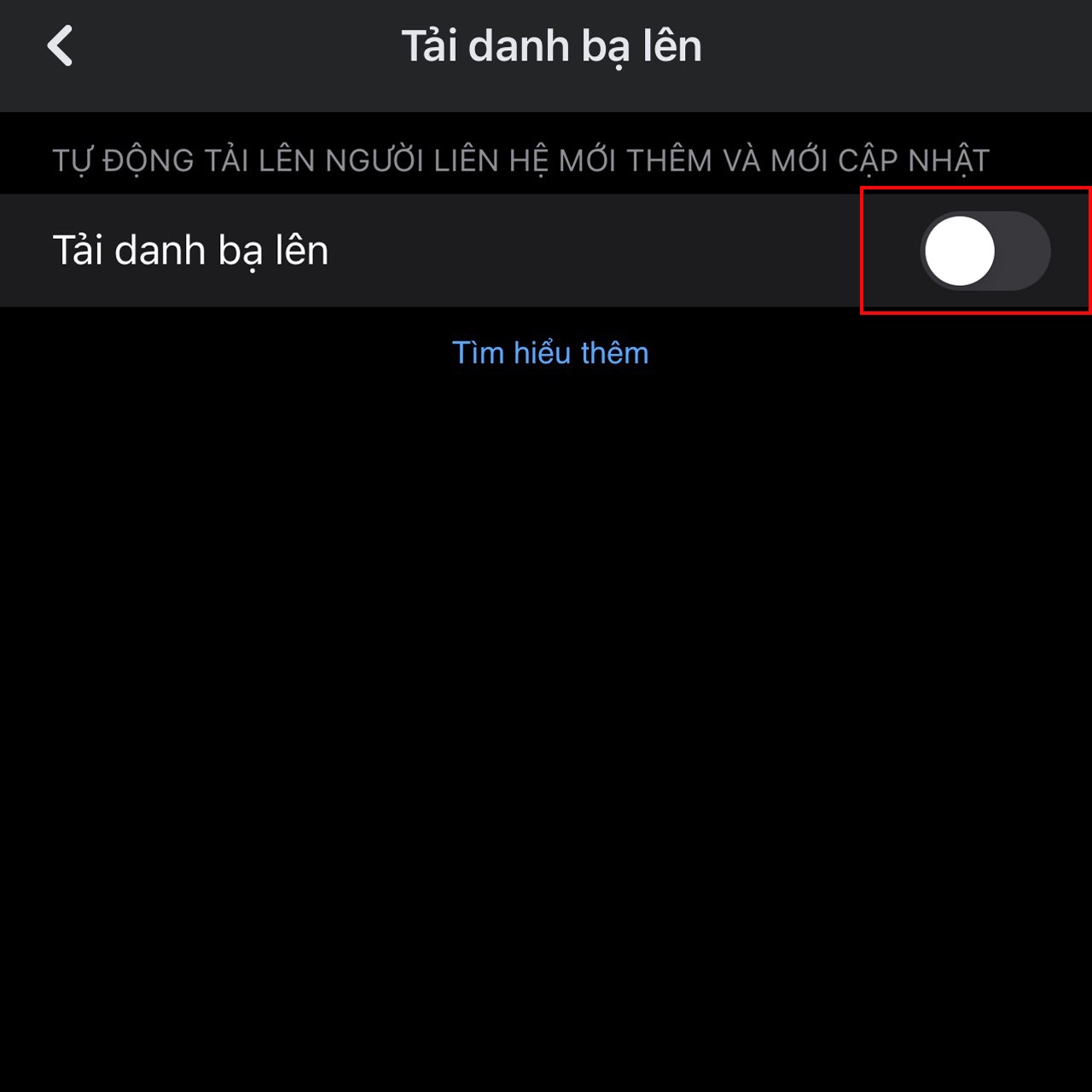 Cách bật, tắt đồng bộ danh bạ trên Messenger