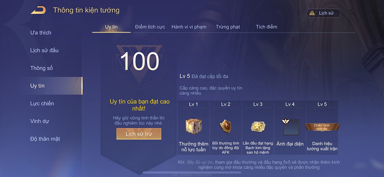 Cách tăng uy tín Liên Quân Mobile Cách tăng uy tín Liên Quân Mobile