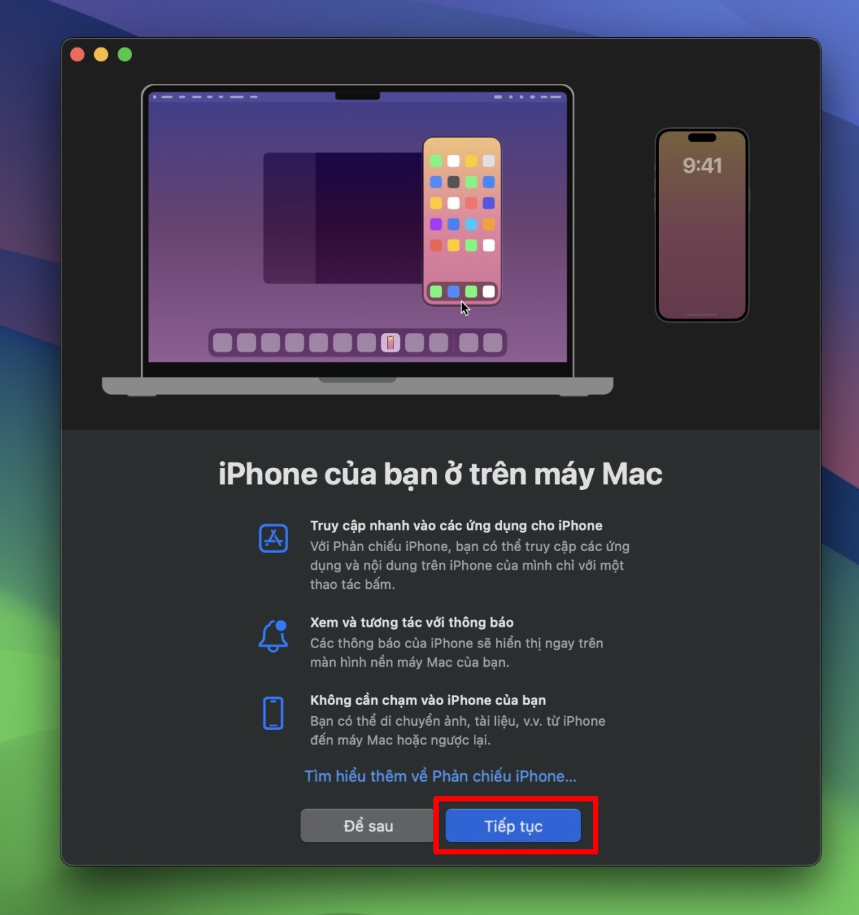 Cách phản chiếu màn hình iPhone lên MacBook Cách phản chiếu màn hình iPhone lên MacBook