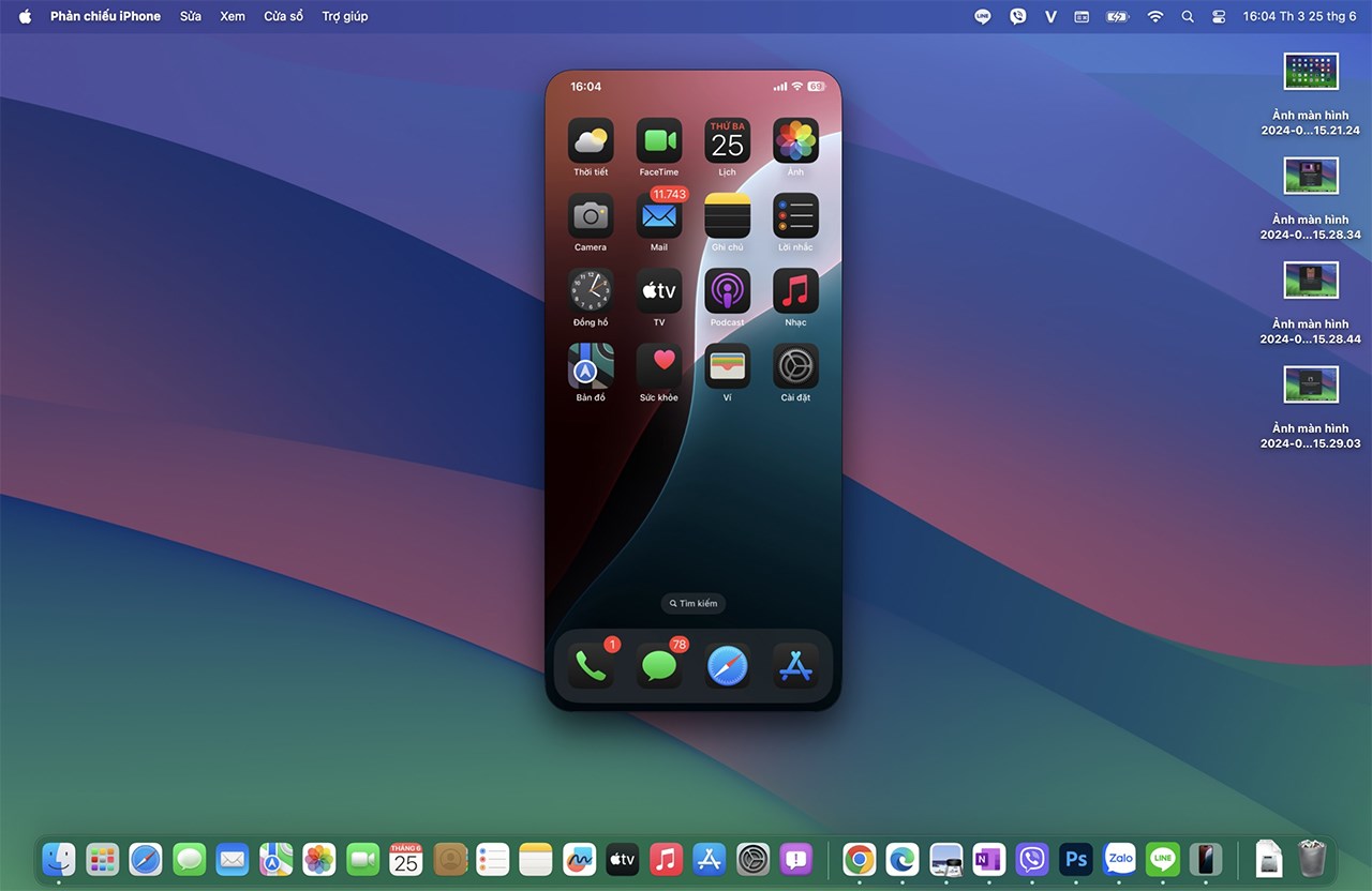 Cách phản chiếu màn hình iPhone lên MacBook Cách phản chiếu màn hình iPhone lên MacBook