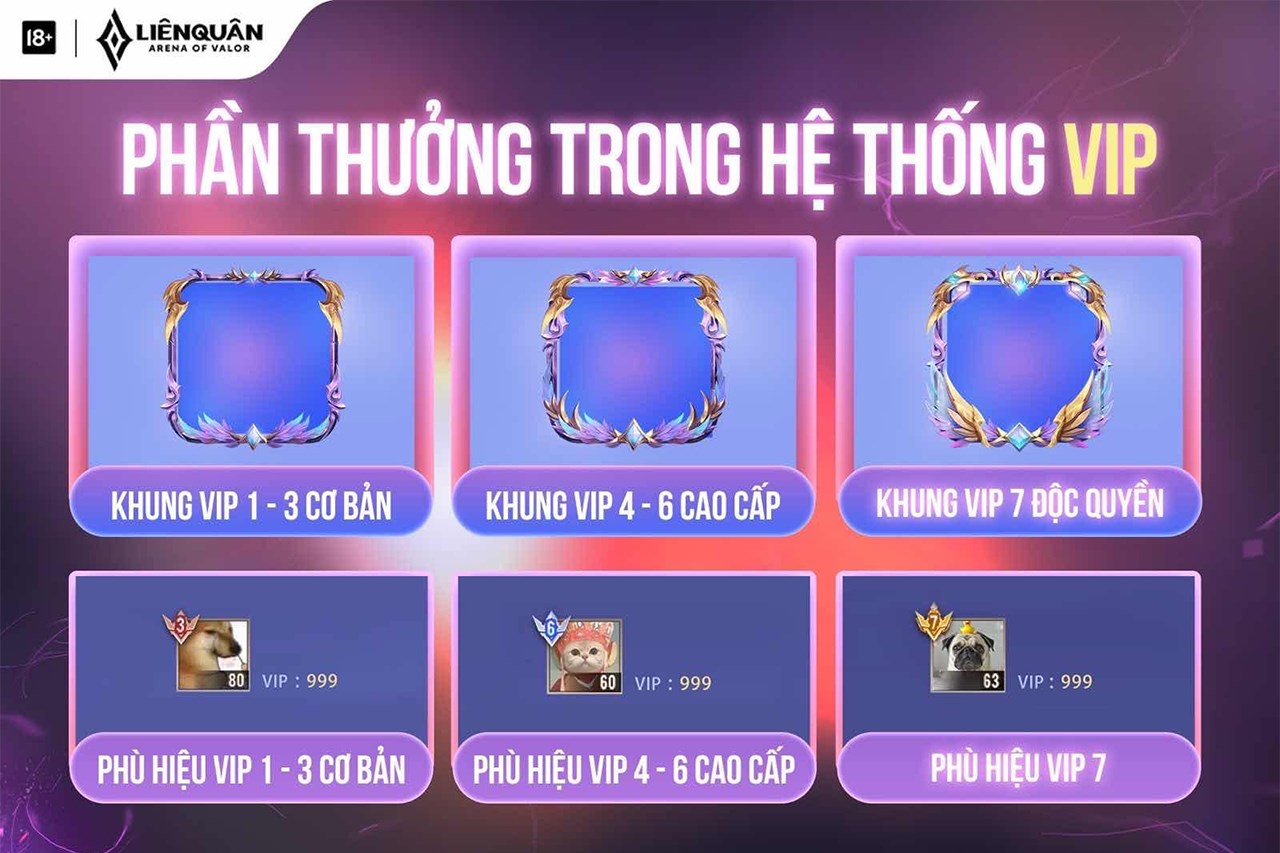 Ra mắt hệ thống VIP Liên Quân Ra mắt hệ thống VIP Liên Quân