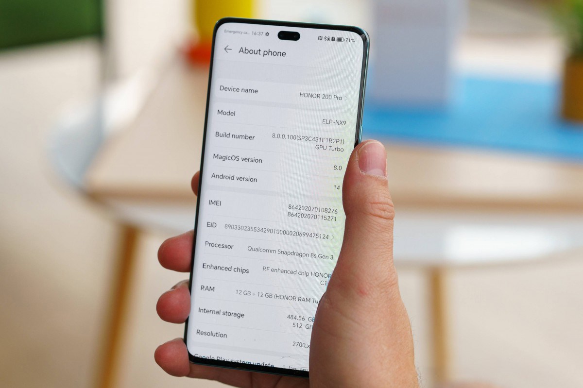 Honor 200 Pro được trang bị bộ cấu hình tốt. Nguồn: GSMArena. Honor 200 Pro được trang bị bộ cấu hình tốt. Nguồn: GSMArena.
