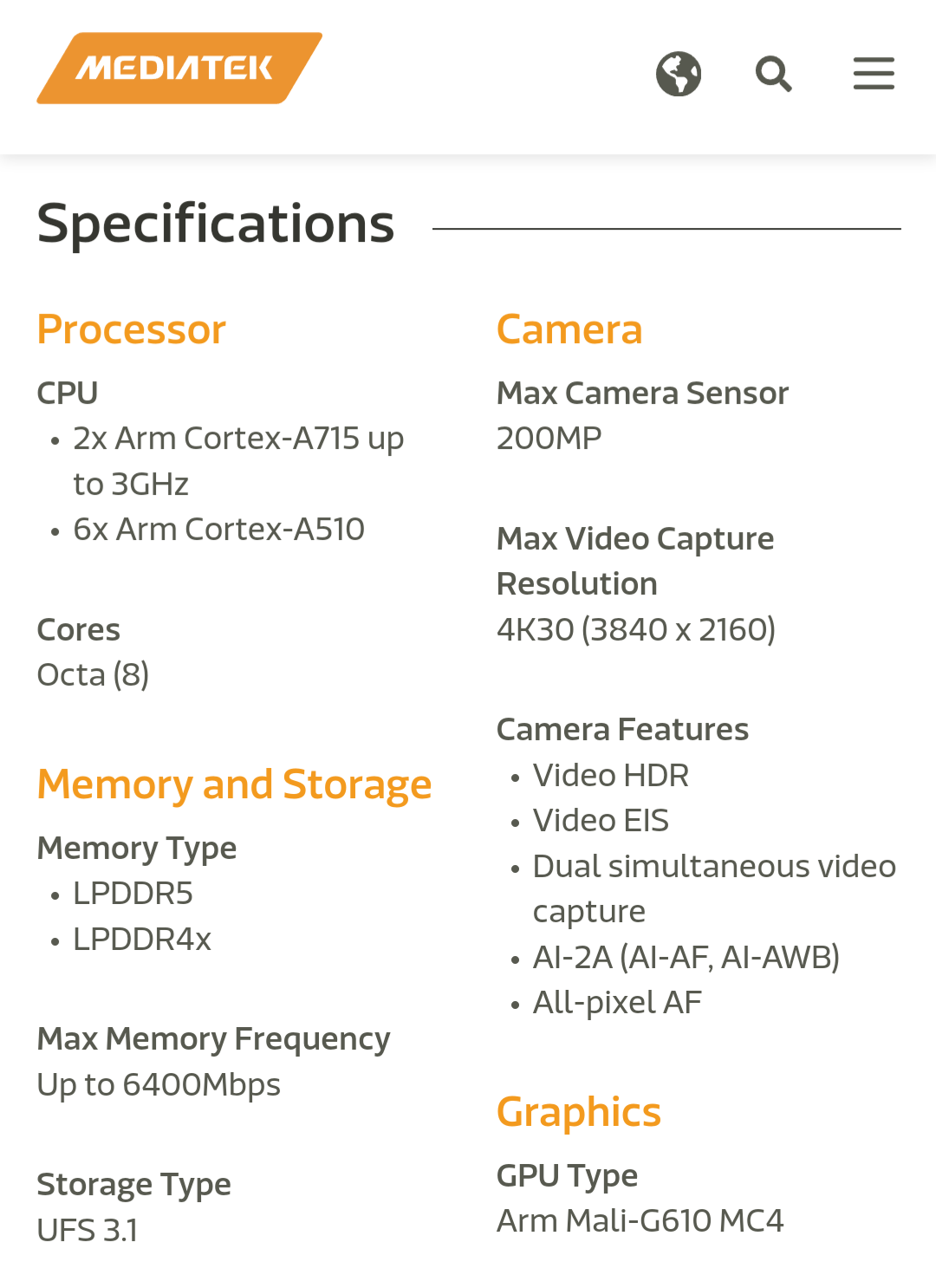 MediaTek Dimensity 7350 