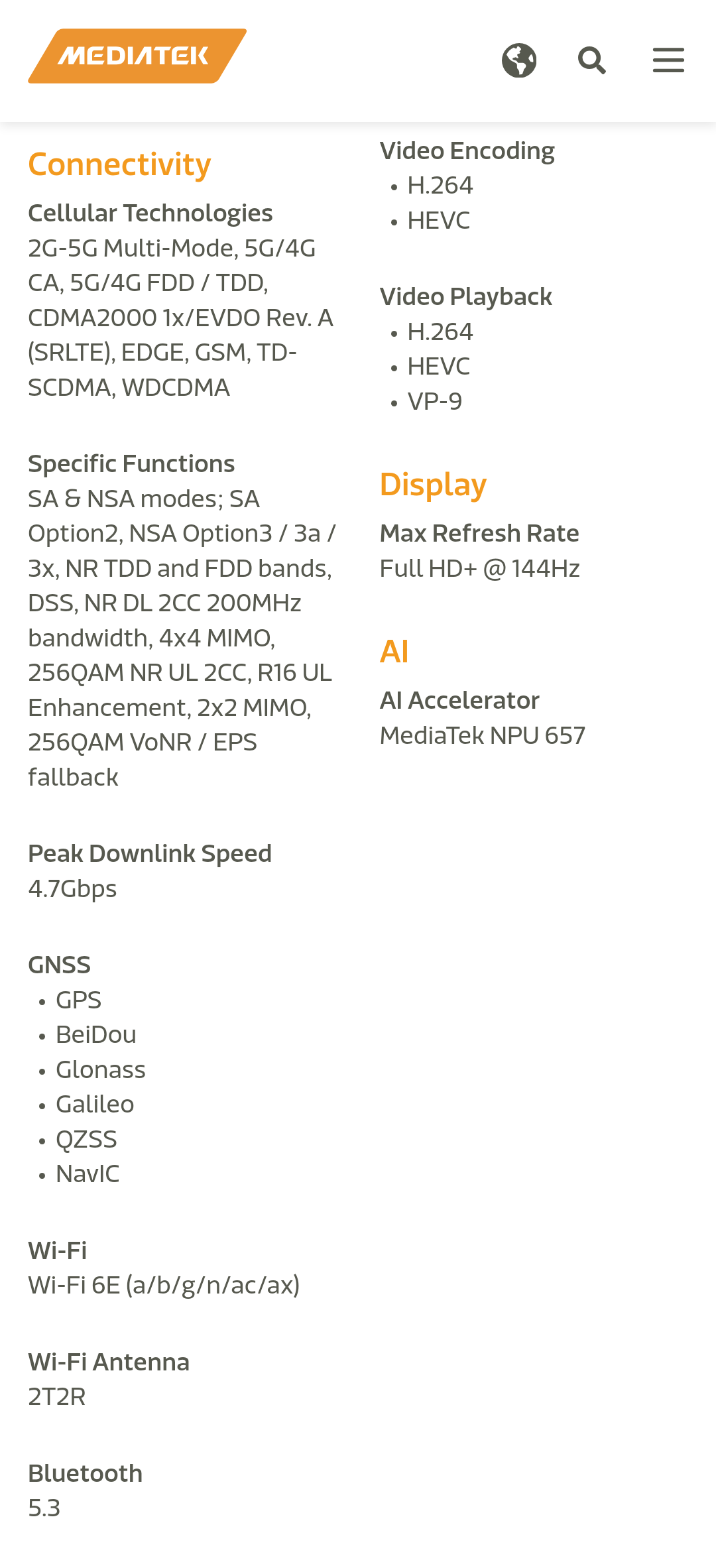 MediaTek Dimensity 7350 