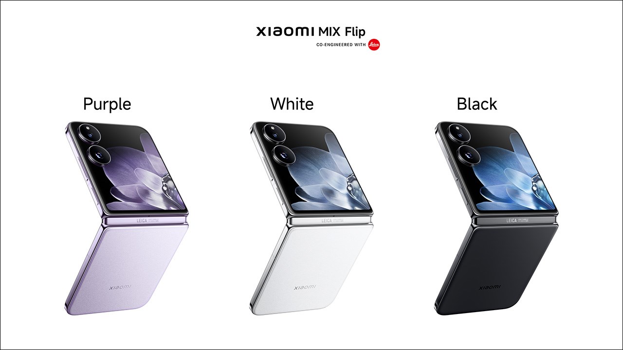 Các tùy chọn màu sắc có trên Xiaomi MIX Flip 