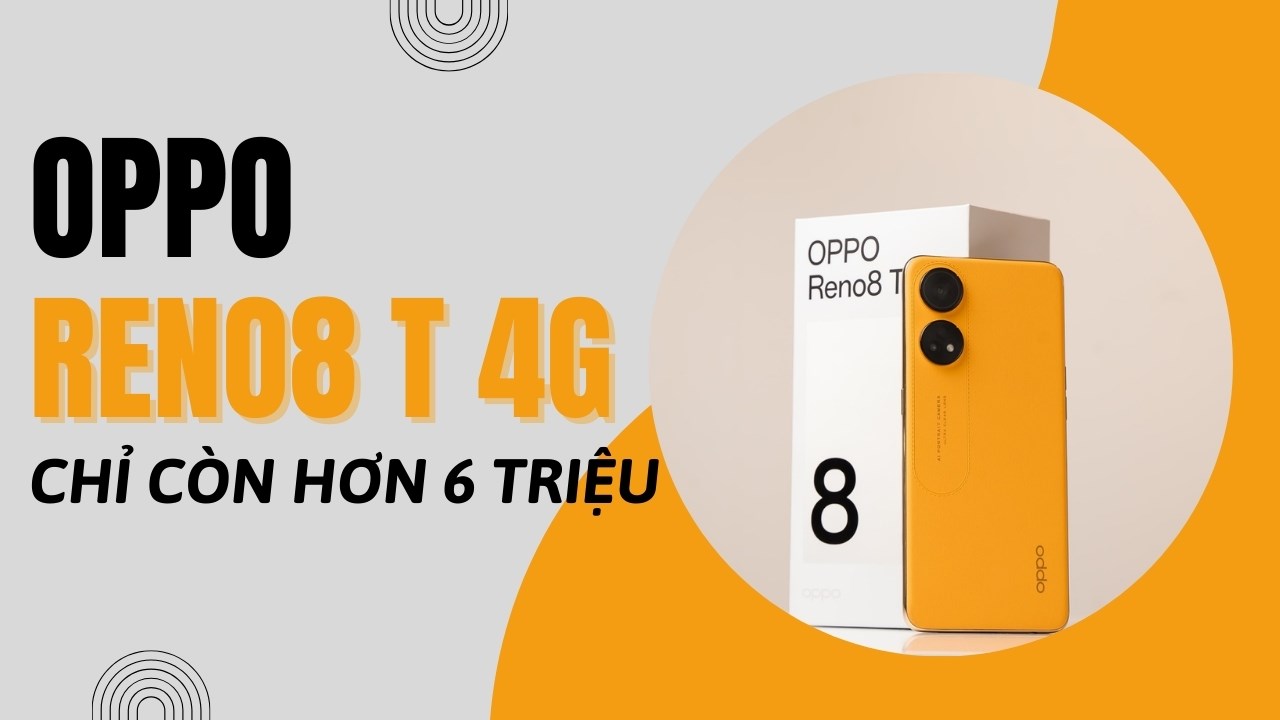 OPPO Reno8 T 4G - chiếc OPPO Reno rẻ nhất Thế Giới Di Động có còn hấp dẫn?