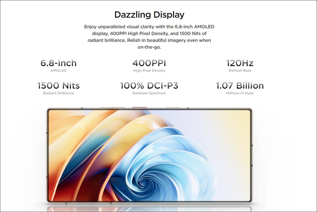 Thông số màn hình trên Nubia Z60 Ultra Leading Version Thông số màn hình trên Nubia Z60 Ultra Leading Version