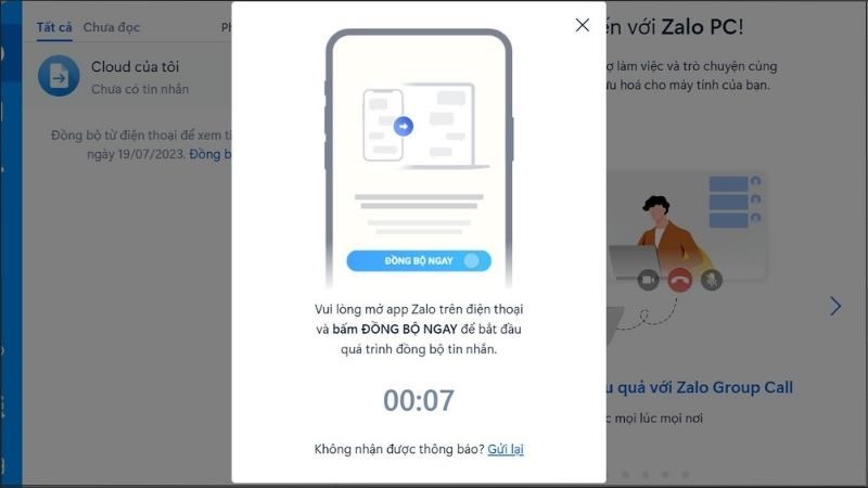 Đảm bảo đã nhấn Xác nhận khi màn hình hiển thị thông báo yêu cầu đồng bộ Đảm bảo đã nhấn Xác nhận khi màn hình hiển thị thông báo yêu cầu đồng bộ