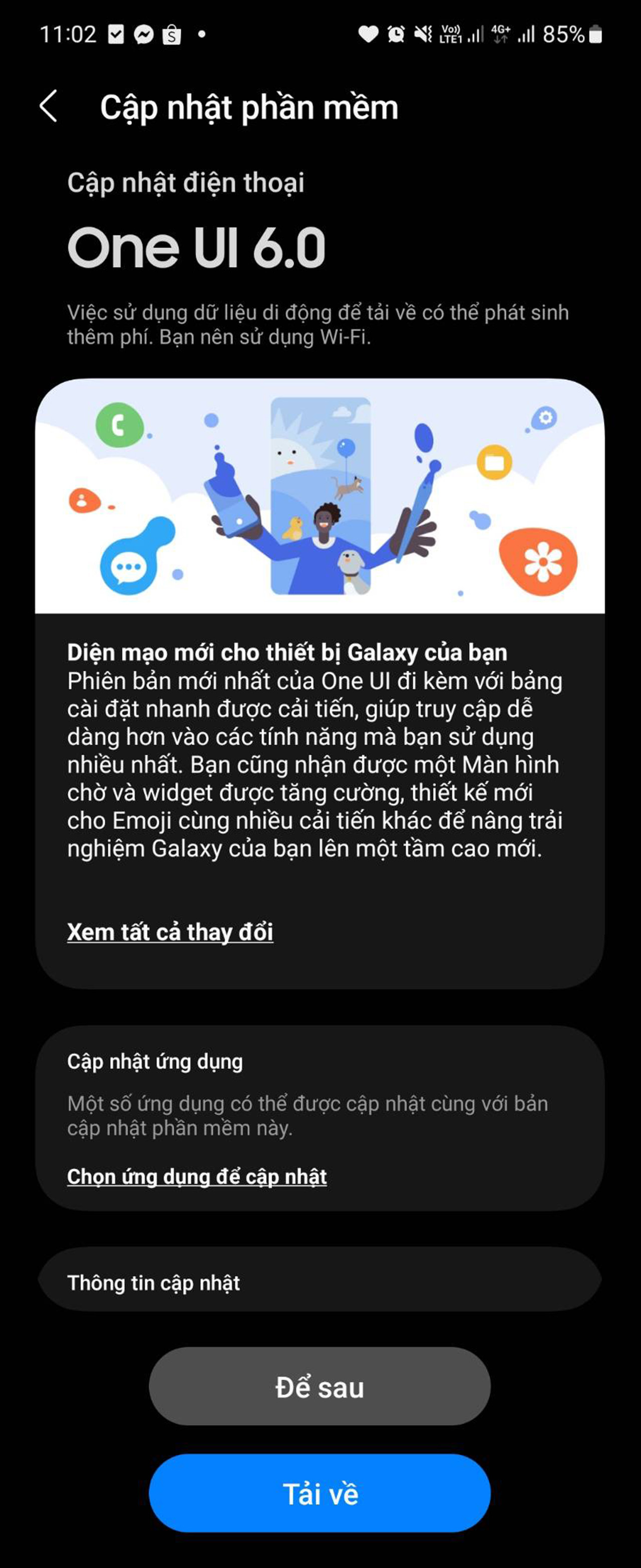 Bản cập nhật One UI 6.0 dành cho Galaxy Z Flip5 và Z Fold5 hiện đã có tại Việt Nam Bản cập nhật One UI 6.0 dành cho Galaxy Z Flip5 và Z Fold5 hiện đã có tại Việt Nam