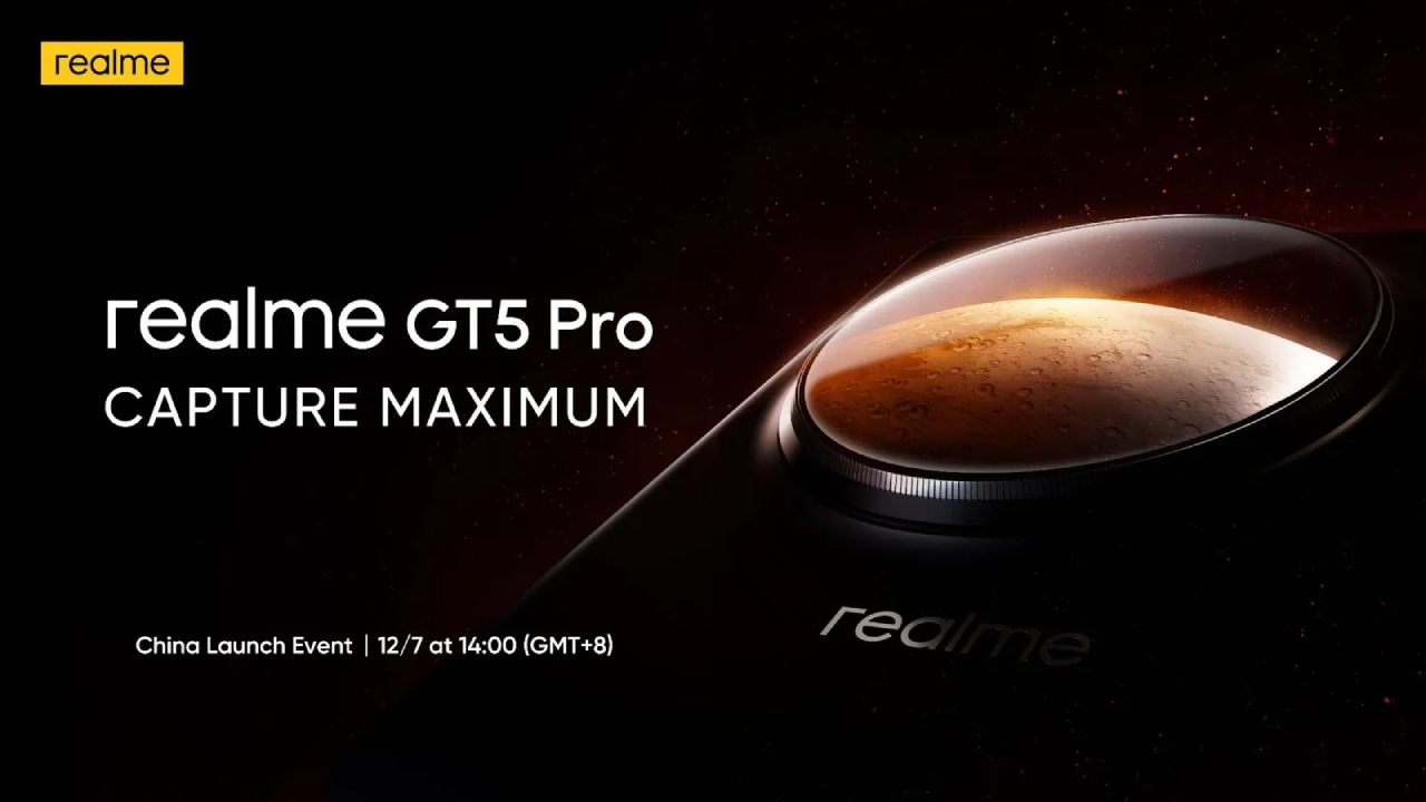 realme GT5 Pro sẽ chính thức ra mắt vào ngày 7/12 lúc 14:00 giờ tại Trung Quốc realme GT5 Pro sẽ chính thức ra mắt vào ngày 7/12 lúc 14:00 giờ tại Trung Quốc
