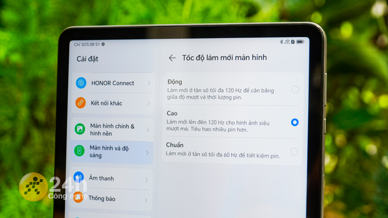 Cách bật 120Hz trên Honor Pad X9 Cách bật 120Hz trên Honor Pad X9