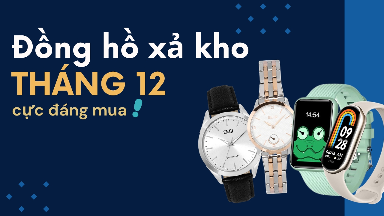 Đồng hồ xả kho tại TGDĐ: Đa dạng mẫu mã, có cả đồng hồ thời trang lẫn thông minh...