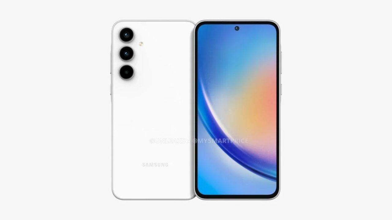 Ảnh render của Galaxy A35 được chia sẻ bởi OnLeaks