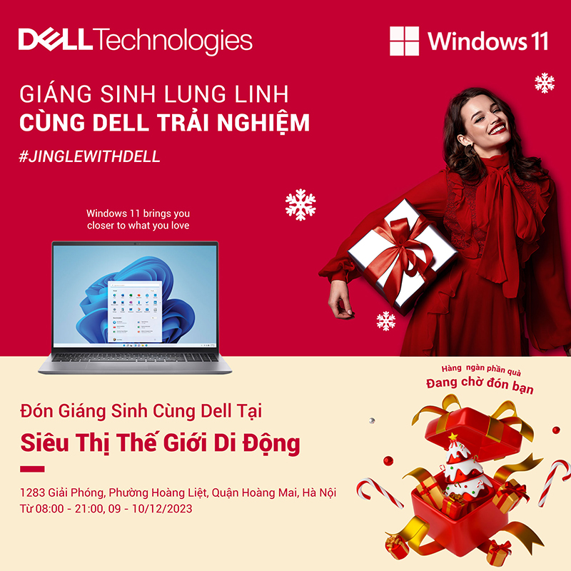 Đón Giáng sinh cùng Dell: Vệ sinh laptop miễn phí và ngàn quà tặng