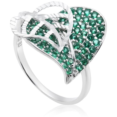 Nhẫn Bạc Nữ Đính Đá Mạ Vàng Trắng AvaJi AVJ.R000419