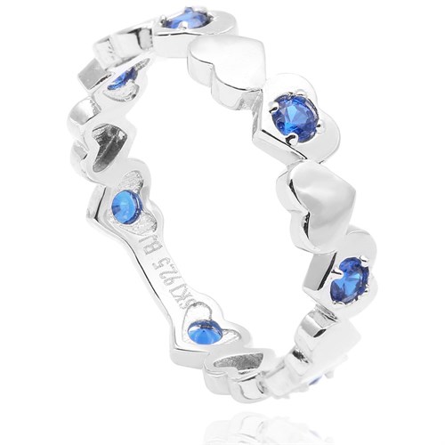 Nhẫn Bạc Nữ Đính Đá Mạ Vàng Trắng AvaJi AVJ.R000459