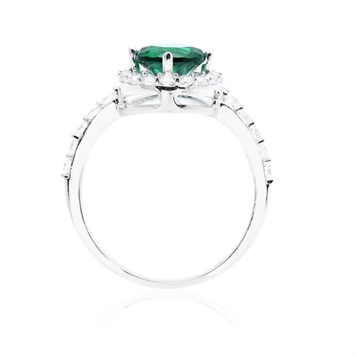 Nhẫn Bạc Nữ Đính Đá Mạ Vàng Trắng AvaJi AVJ.R000465