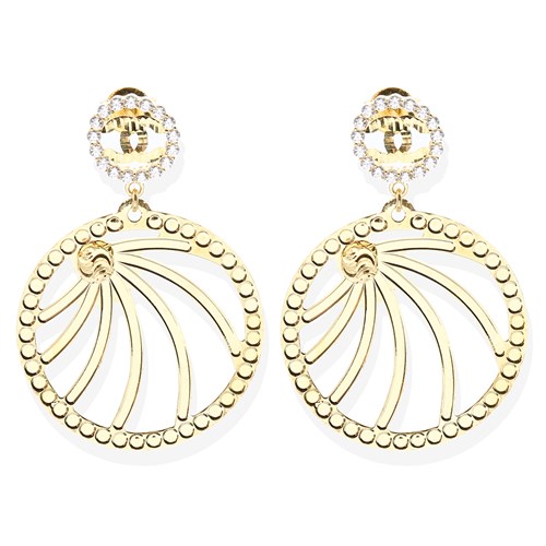 Bông Tai Bạc Nữ Đính Đá Mạ Vàng 18K AvaJi AVJ.E000131.00