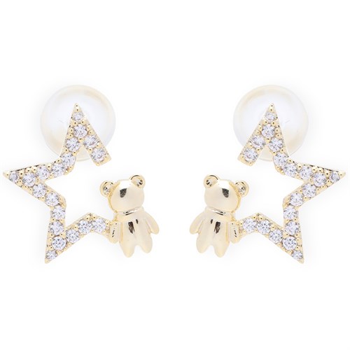 Bông Tai Hợp Kim Nữ Đính Đá AvaJi AVJ.E000352.00