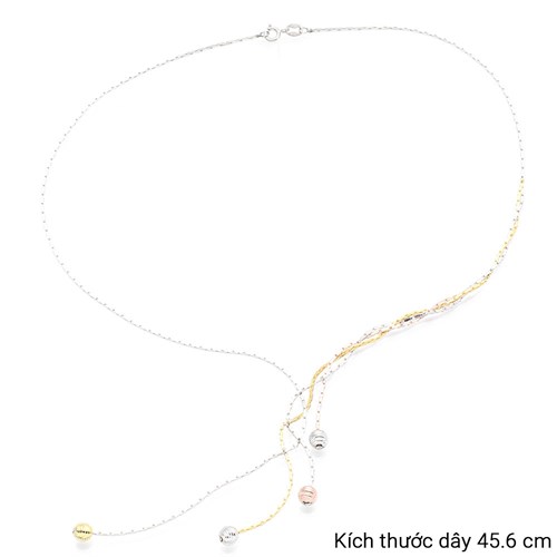 Dây Chuyền Bạc Nữ Mạ Vàng 18K AvaJi AVJ.N000175.00