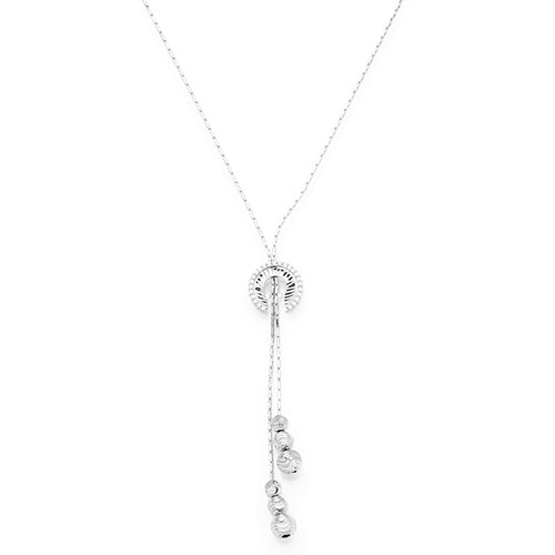 Dây Chuyền Bạc Nữ Đính Đá Mạ Vàng Trắng AvaJi AVJ.N000184.00