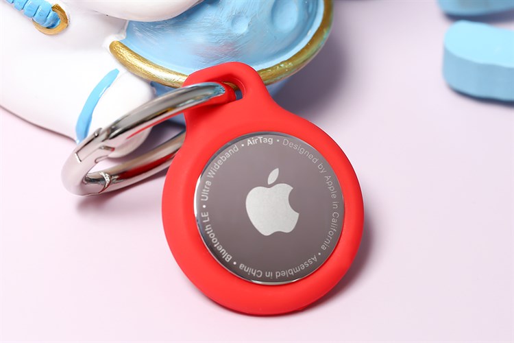Vỏ bảo vệ AirTag Silicon JM Đỏ Màu Đỏ