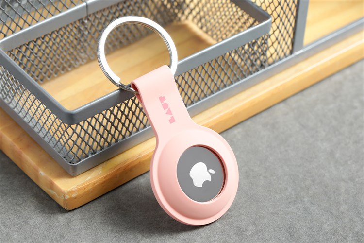 Vỏ bảo vệ AirTag Laut Silicone Huex Hồng Màu Hồng
