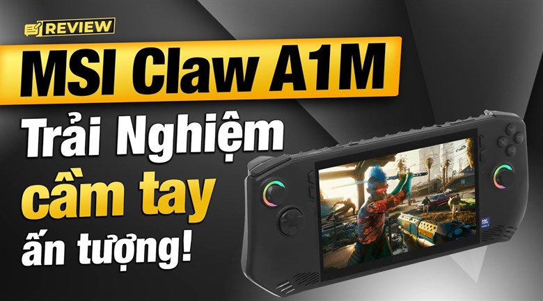 Máy chơi game cầm tay MSI Claw A1M-049VN Core Ultra 7 155H/16GB/512GB/120Hz/Win11