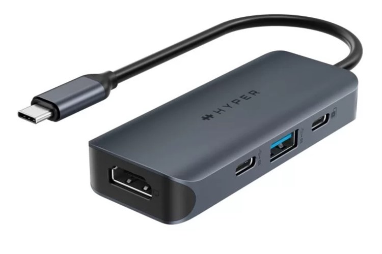 Adapter chuyển đổi Type C 4 in 1 HyperDrive Next HD4001 Màu Xanh đậm