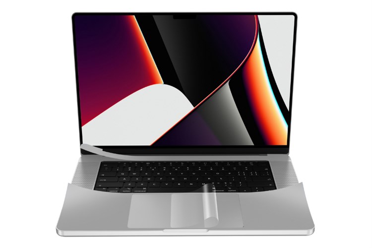 Bộ dán Macbook Pro 2021 14 inch 6 IN 1 ISCS2442 Màu Bạc