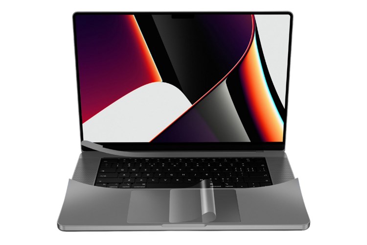 Bộ dán Macbook Pro 2021 14 inch 6 IN 1 ISCS2442 Màu Xám