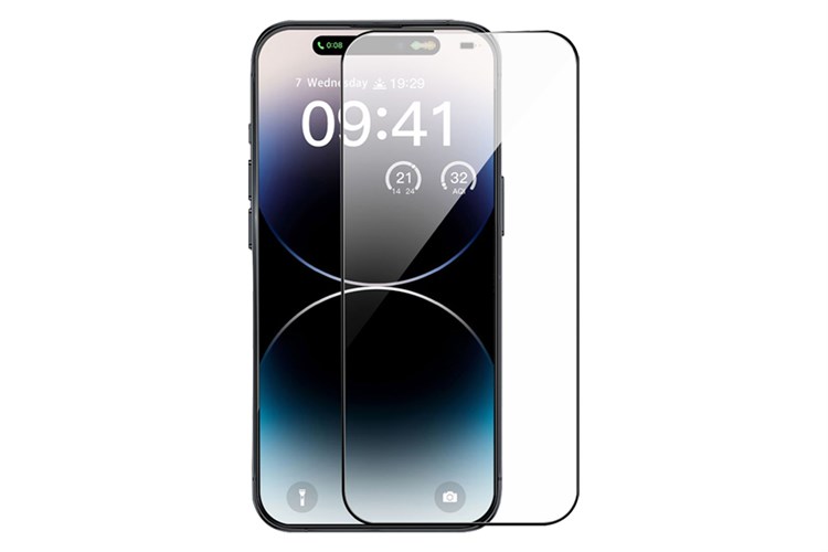 Miếng dán kính cường lực iPhone 15 Mipow BJ501 Màu Đen