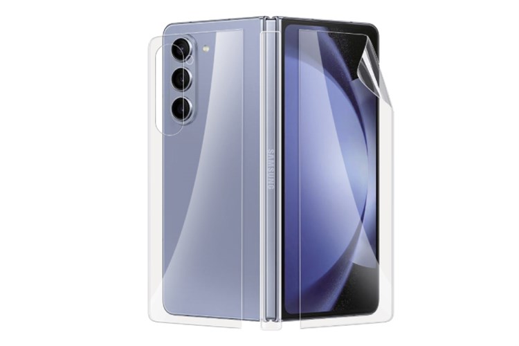 Bộ dán Galaxy ZFold5 2 in 1 TPU Jincase Màu Trắng