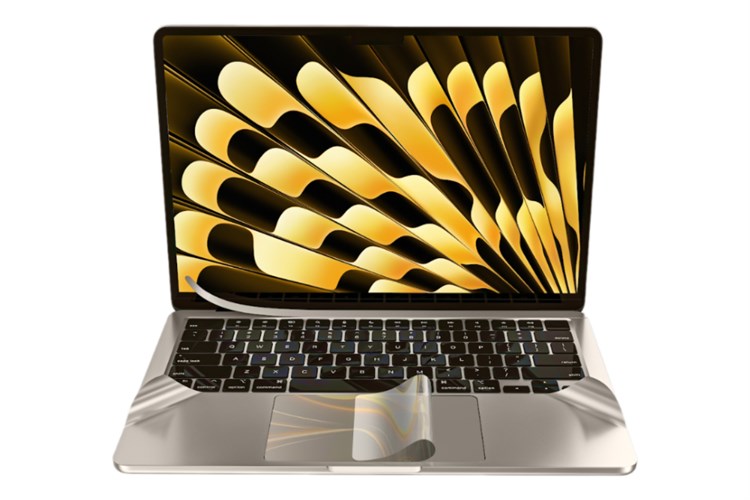 Bộ dán Macbook Air M2 15 inch 6 IN 1 ISCS2941 - Innostyle Màu Vàng