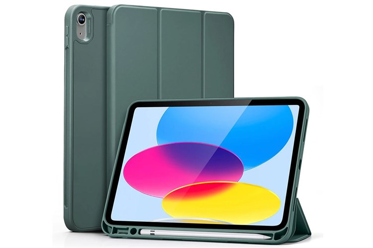 Bao da nắp gập iPad 10 ESR ASCEND TRIFOLD Chính hãng Màu Xanh ngọc
