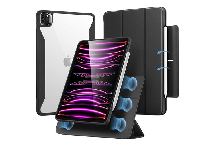 Bao da nắp gập iPad Pro 12.9 inch ESR Rebound Hybrid 360 Màu Đen