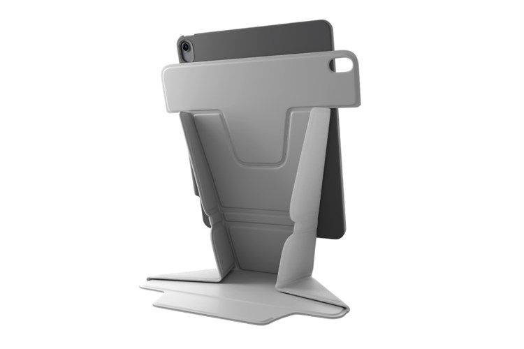 Bao da nắp gập iPad Air 6 13 inch 2024 Nhựa TPU da PU UNIQ RYZE 360 Màu Xám
