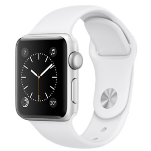 Apple Watch S2 38mm mặt nhôm, dây cao su màu trắng