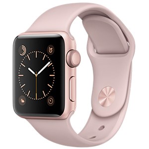 Apple Watch S2 38mm mặt nhôm, dây cao su màu hồng