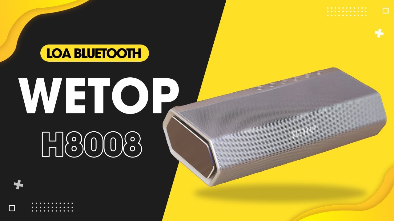 Loa Bluetooth Wetop H8008 Bạc