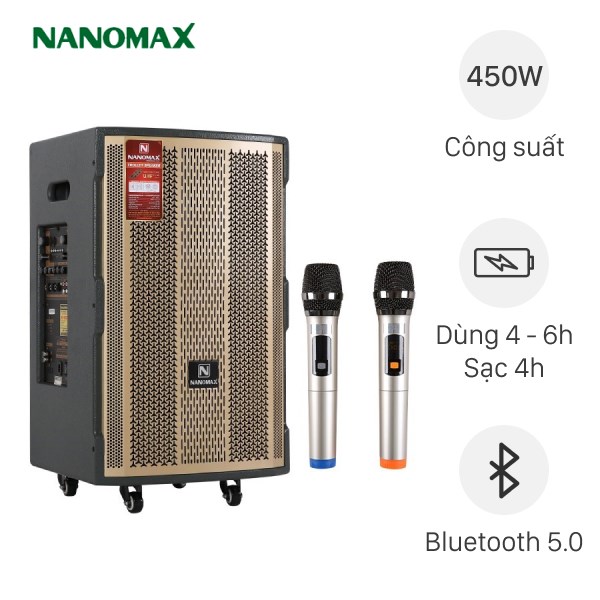 Loa kéo Karaoke Nanomax S-1000 450W