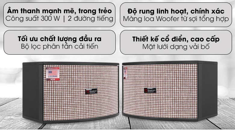 Cặp loa karaoke Boston Acoustic Classic 10 300W