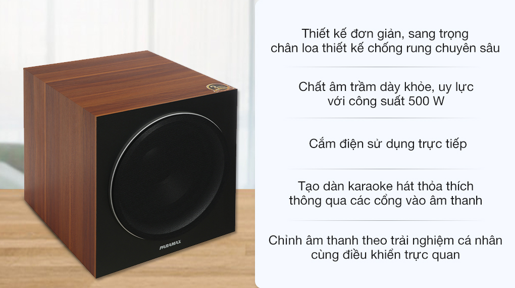 Loa siêu trầm Paramax SW-1800 500W