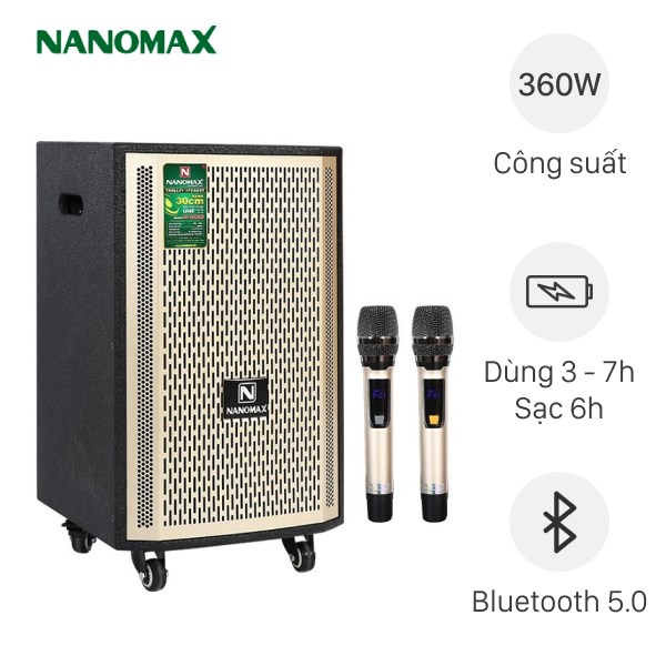 Loa kéo karaoke Nanomax S-800 360W