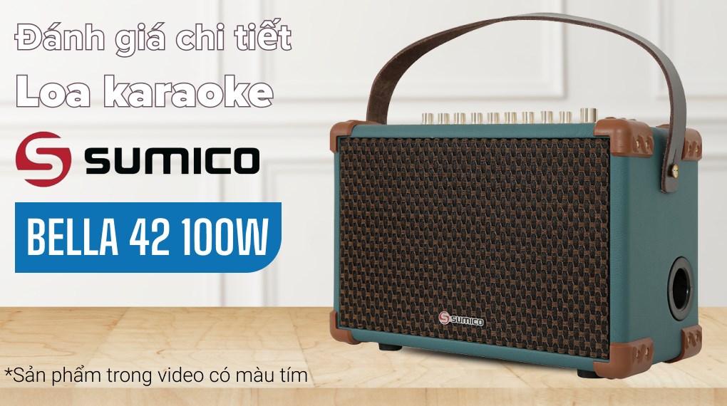 Loa karaoke xách tay Sumico BELLA 42 Blue 100W